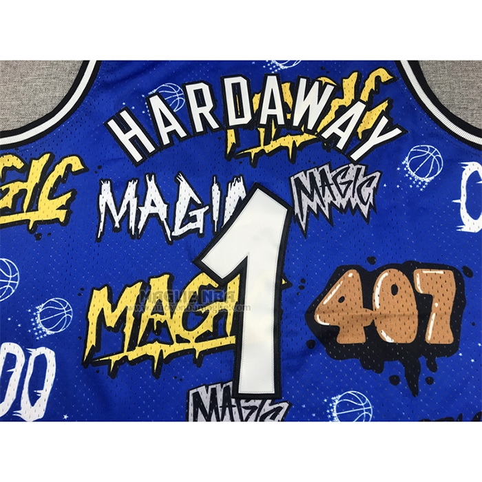 Maglia
 Penny Hardaway NO 1 Orlando Magic Mitchell & Ness Slap Sticker 1994-95 Blu
